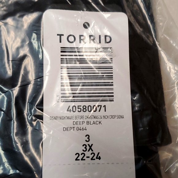 ❤️NWT VINTAGE TORRID LEGGING NIGHTMARE BEFORE CHRISTMAS OOGIE BOOGIE HALLOWEEN - Picture 7 of 15